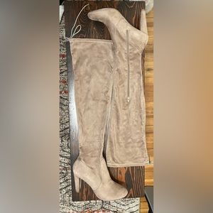 Tan Over The Knee High Boots